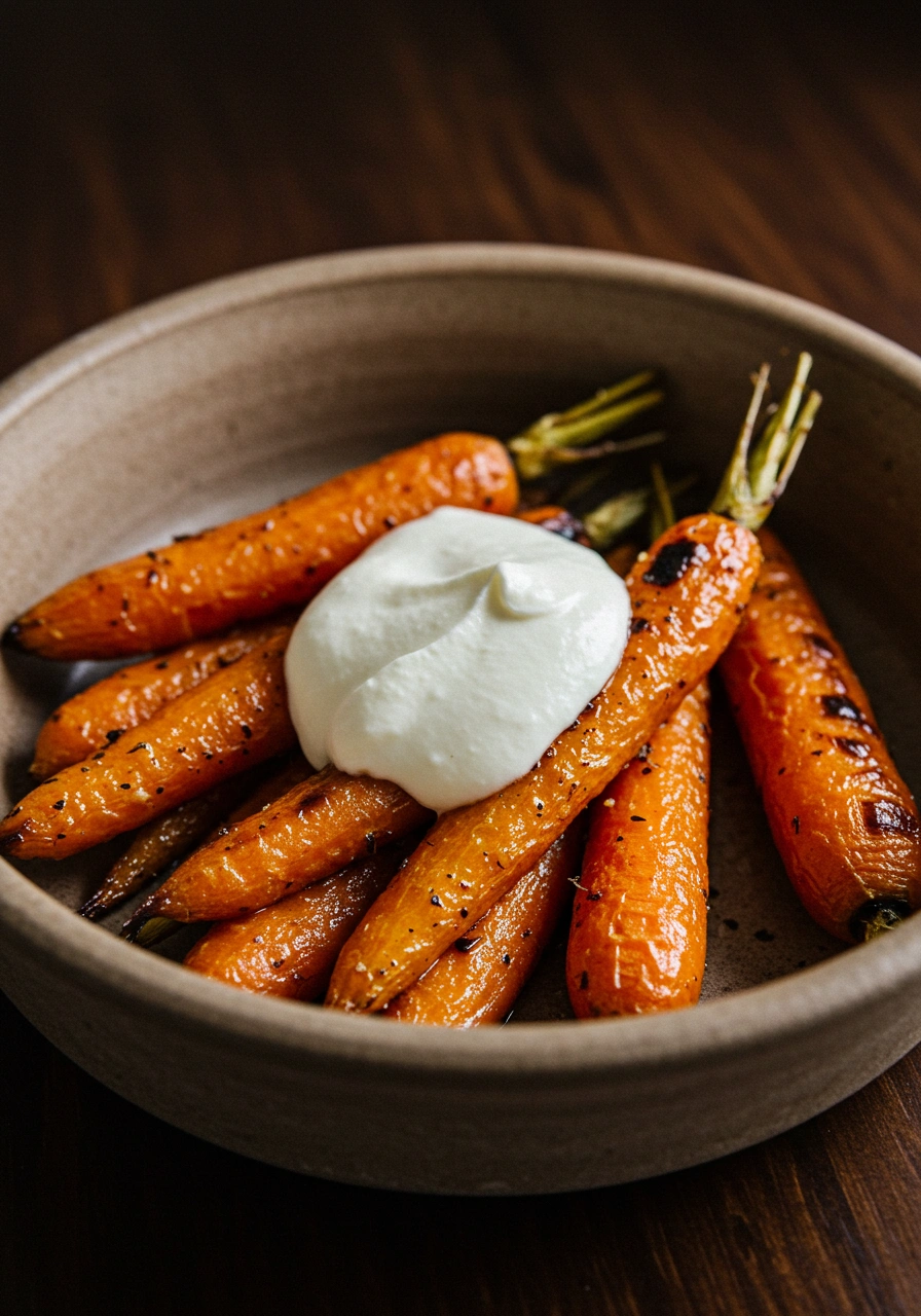 Roasted Carrots with Ricotta